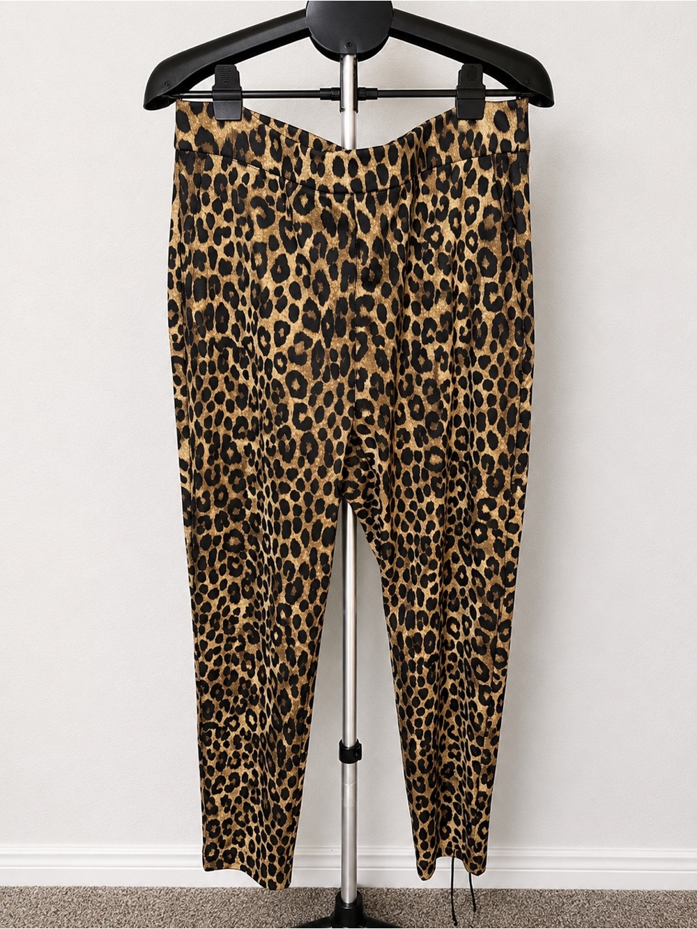 Michael Michael Kors Leopard Print Skinny Pants Size PL 25” Inseam